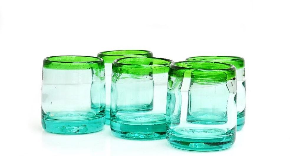 Vasos vidrio soplado